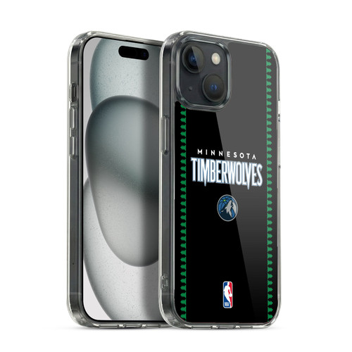 NBA Minnesota Timberwolves Logo Retro Design Soft Gel Case for Apple iPhone 15 & MagSafe