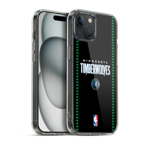 NBA Minnesota Timberwolves Logo Retro Design Soft Gel Case for Apple iPhone 15 Plus & MagSafe
