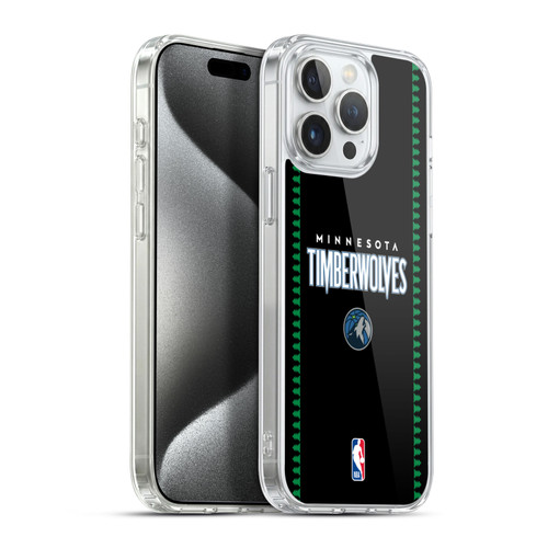 NBA Minnesota Timberwolves Logo Retro Design Soft Gel Case for Apple iPhone 15 Pro Max & MagSafe