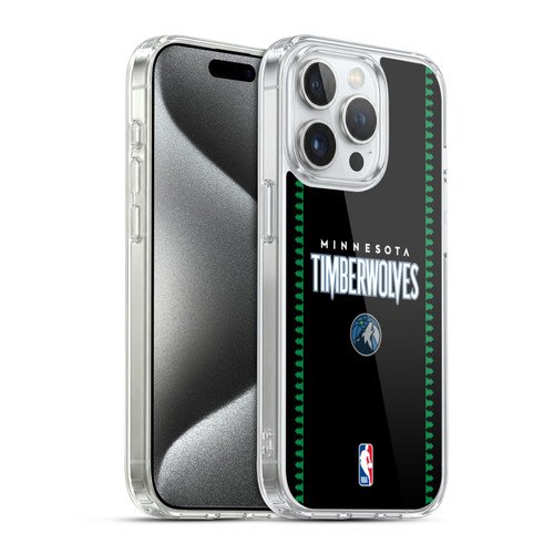 NBA Minnesota Timberwolves Logo Retro Design Soft Gel Case for Apple iPhone 15 Pro & MagSafe