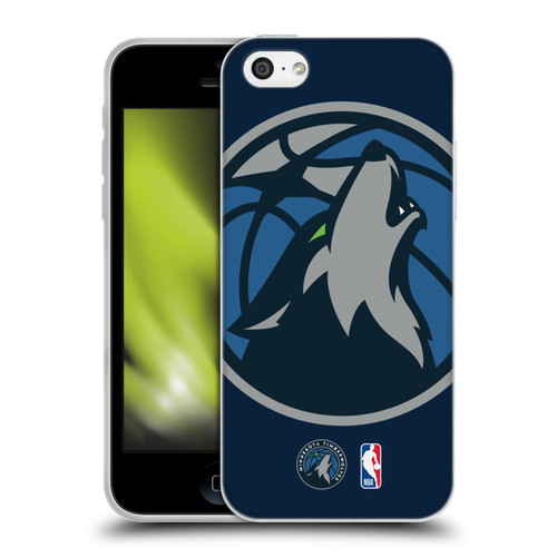 NBA Minnesota Timberwolves Logo Oversized Soft Gel Case for Apple iPhone 5c