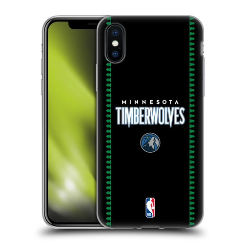 NBA Minnesota Timberwolves Logo Retro Design Soft Gel Case for Apple iPhone X / iPhone XS & MagSafe