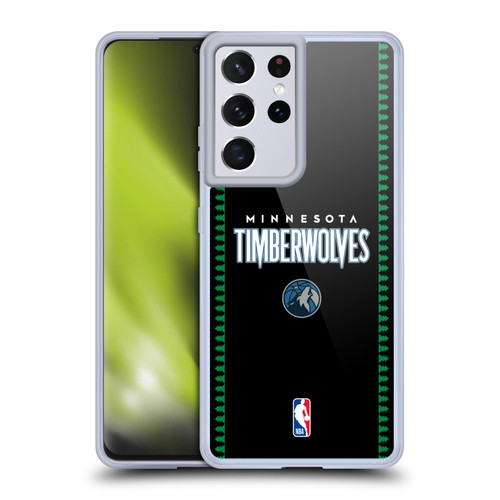 NBA Minnesota Timberwolves Logo Retro Design Soft Gel Case for Samsung Galaxy S21 Ultra 5G & MagSafe