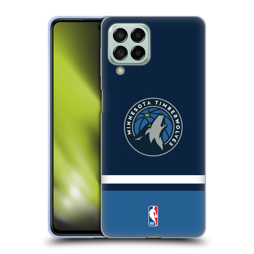 NBA Minnesota Timberwolves Logo Navy Design Soft Gel Case for Samsung Galaxy M53 (2022)