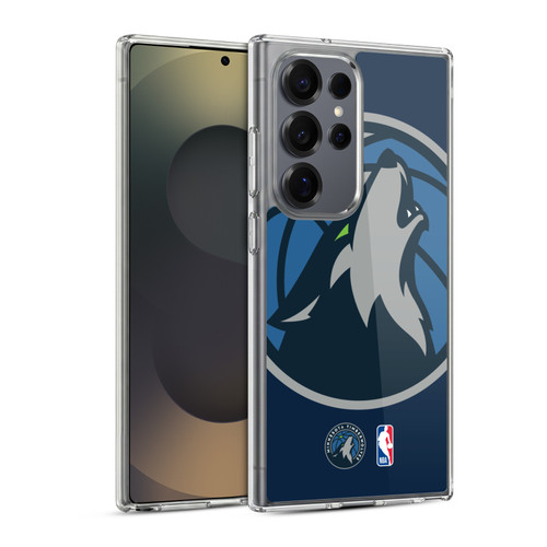 NBA Minnesota Timberwolves Logo Oversized Soft Gel Case for Samsung Galaxy S25 Ultra & MagSafe