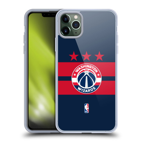NBA Washington Wizards Logo Navy Blue Design Soft Gel Case for Apple iPhone 11 Pro Max & MagSafe