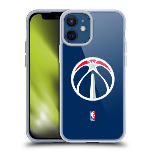 NBA Washington Wizards Logo Navy Blue Soft Gel Case for Apple iPhone 12 Mini & MagSafe