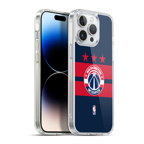 NBA Washington Wizards Logo Navy Blue Design Soft Gel Case for Apple iPhone 13 Pro Max & MagSafe