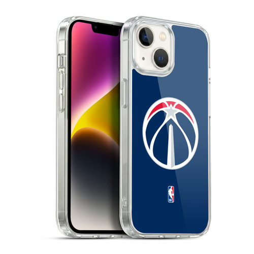 NBA Washington Wizards Logo Navy Blue Soft Gel Case for Apple iPhone 14
