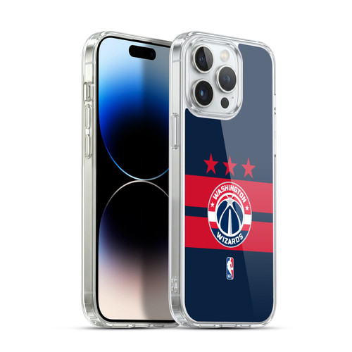 NBA Washington Wizards Logo Navy Blue Design Soft Gel Case for Apple iPhone 14 Pro Max & MagSafe