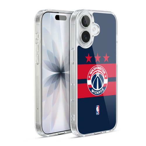 NBA Washington Wizards Logo Navy Blue Design Soft Gel Case for Apple iPhone 17