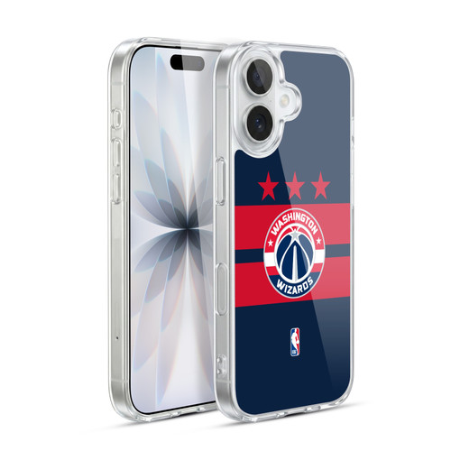 NBA Washington Wizards Logo Navy Blue Design Soft Gel Case for Apple iPhone 17