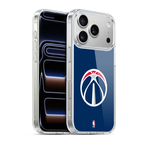 NBA Washington Wizards Logo Navy Blue Soft Gel Case for Apple iPhone 17 Pro
