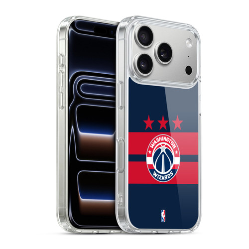 NBA Washington Wizards Logo Navy Blue Design Soft Gel Case for Apple iPhone 17 Pro