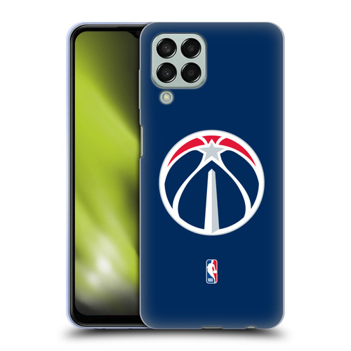 NBA Washington Wizards Logo Navy Blue Soft Gel Case for Samsung Galaxy M33 (2022)