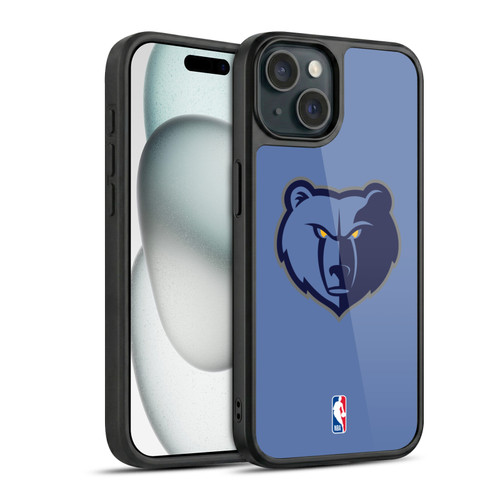 NBA Memphis Grizzlies Logo Light Blue Gel Armour Case For Apple iPhone 15