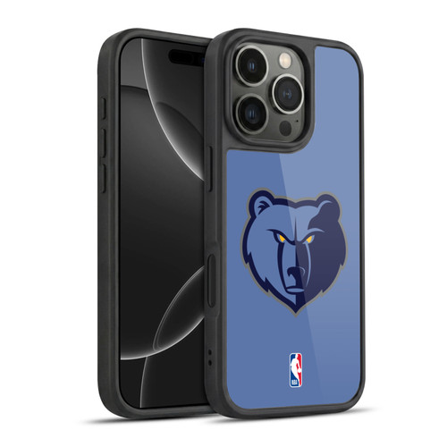 NBA Memphis Grizzlies Logo Light Blue Gel Armour Case For Apple iPhone 16 Pro
