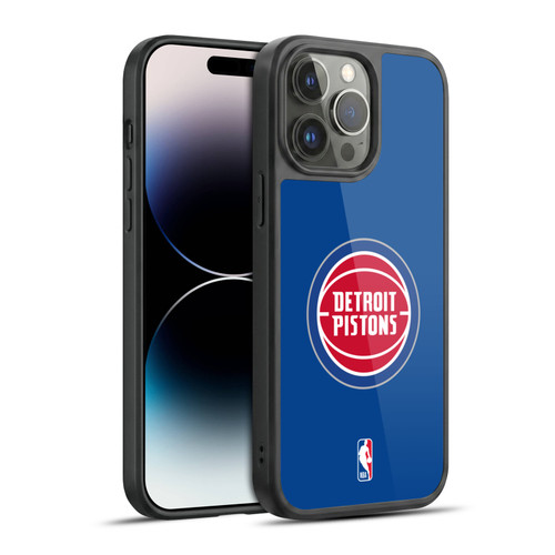NBA Detroit Pistons Logo Blue Gel Armour Case For Apple iPhone 14 Pro Max