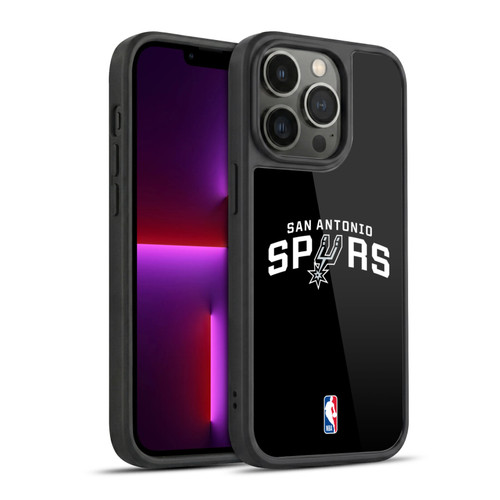 NBA San Antonio Spurs Logo Black Gel Armour Case For Apple iPhone 13 Pro