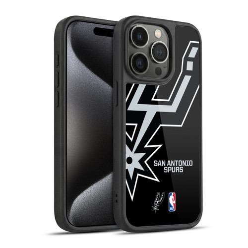NBA San Antonio Spurs Logo Oversized Gel Armour Case For Apple iPhone 15 Pro