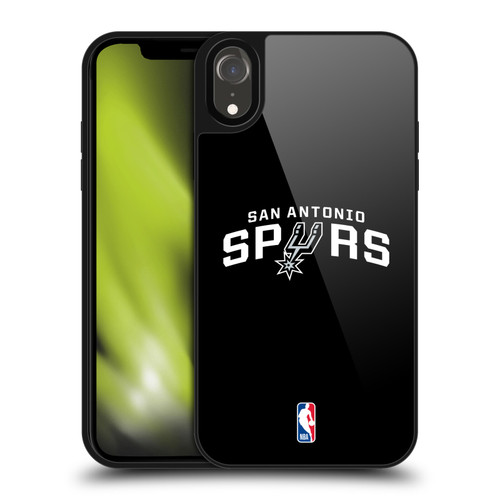 NBA San Antonio Spurs Logo Black Gel Armour Case For Apple iPhone XR