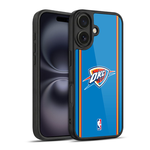 NBA Oklahoma City Thunder Logo Blue Design Gel Armour Case For Apple iPhone 16