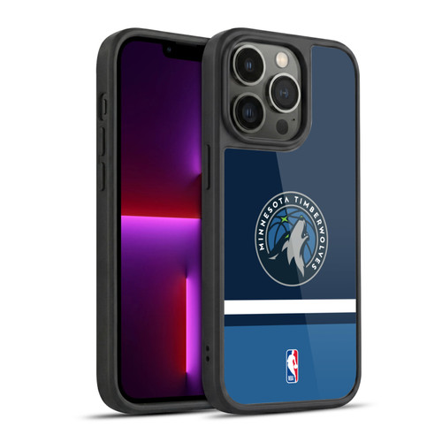 NBA Minnesota Timberwolves Logo Navy Design Gel Armour Case For Apple iPhone 13 Pro