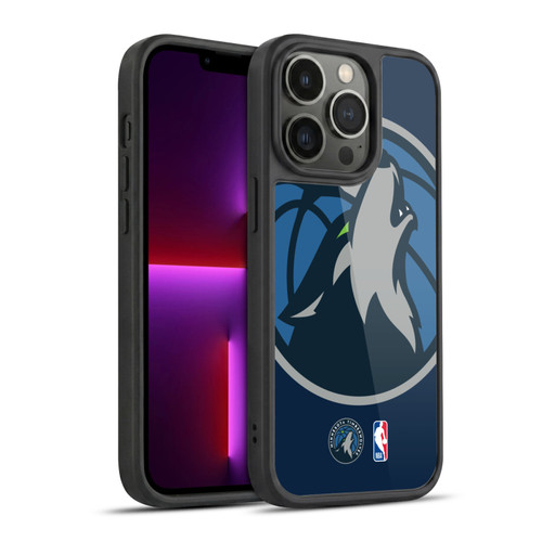 NBA Minnesota Timberwolves Logo Oversized Gel Armour Case For Apple iPhone 13 Pro