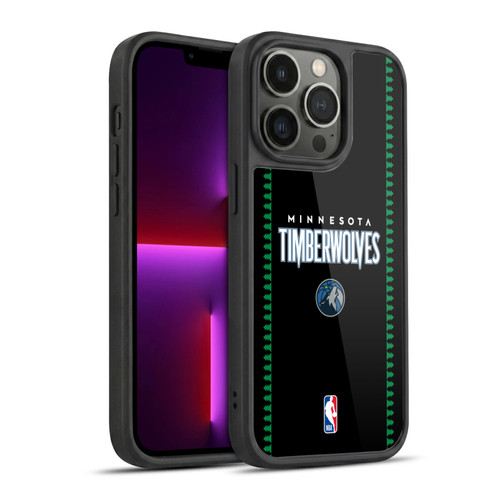 NBA Minnesota Timberwolves Logo Retro Design Gel Armour Case For Apple iPhone 13 Pro