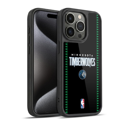 NBA Minnesota Timberwolves Logo Retro Design Gel Armour Case For Apple iPhone 15 Pro