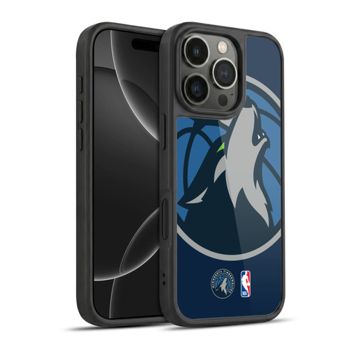 NBA Minnesota Timberwolves Logo Oversized Gel Armour Case For Apple iPhone 16 Pro