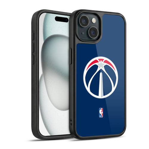 NBA Washington Wizards Logo Navy Blue Gel Armour Case For Apple iPhone 15
