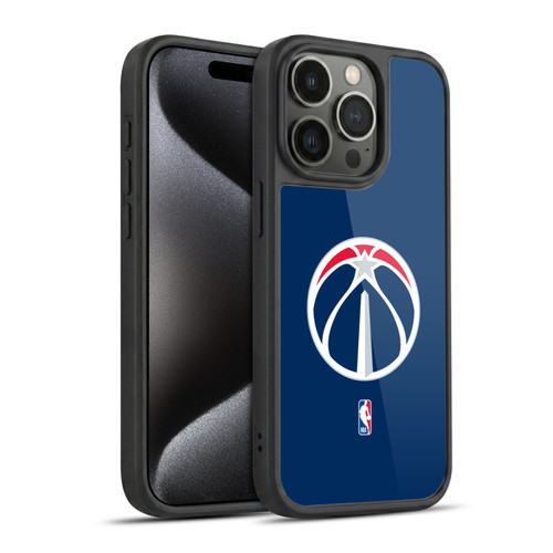 NBA Washington Wizards Logo Navy Blue Gel Armour Case For Apple iPhone 15 Pro