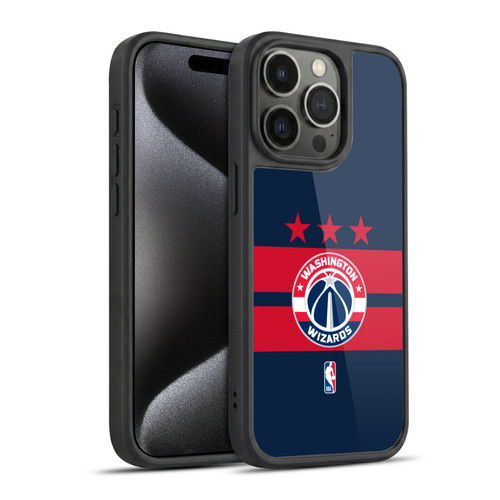 NBA Washington Wizards Logo Navy Blue Design Gel Armour Case For Apple iPhone 15 Pro
