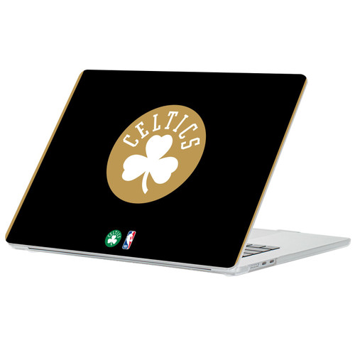 NBA Boston Celtics Logo Black Gold Design Clear Hard Crystal Armour Laptop Case for Apple MacBook Air 13.6" A2681/A3113/A3240 2022/2024/2025