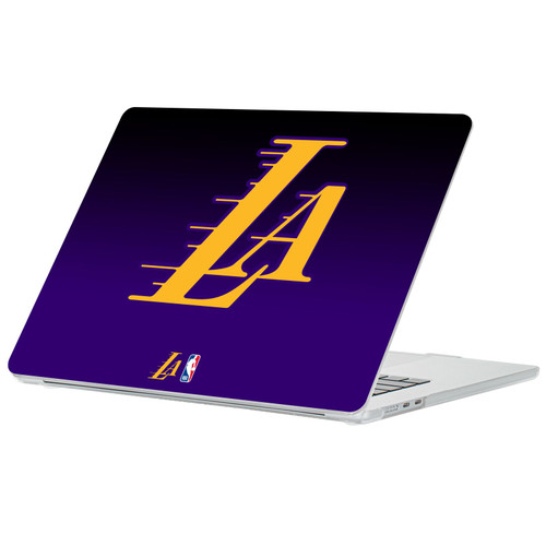 NBA Los Angeles Lakers Logo Ombre Clear Hard Crystal Armour Laptop Case for Apple MacBook Air 13.6" A2681/A3113/A3240/A3449 2022/2024/2025/2026