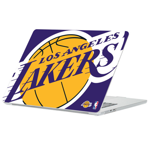 NBA Los Angeles Lakers Logo Oversized Clear Hard Crystal Armour Laptop Case for Apple MacBook Air 13.6" A2681/A3113/A3240/A3449 2022/2024/2025/2026