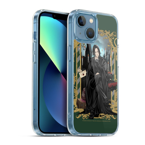 Harry Potter 25th Anniversary Anime Severus Snape Soft Gel Case for Apple iPhone 13 Mini & MagSafe