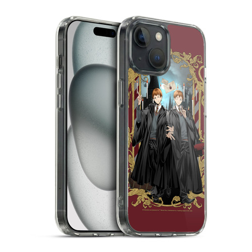 Harry Potter 25th Anniversary Anime Fred and George Weasley Soft Gel Case for Apple iPhone 15 & MagSafe