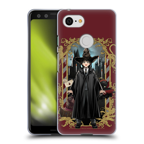 Harry Potter 25th Anniversary Anime Harry Potter Soft Gel Case for Google Pixel 3