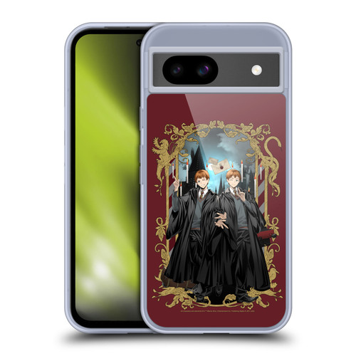 Harry Potter 25th Anniversary Anime Fred and George Weasley Soft Gel Case for Google Pixel 8a