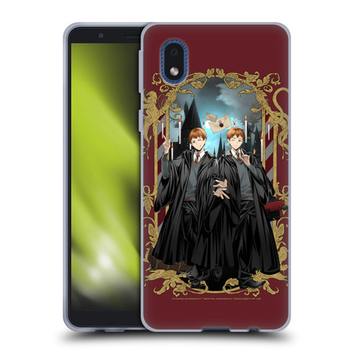 Harry Potter 25th Anniversary Anime Fred and George Weasley Soft Gel Case for Samsung Galaxy A01 Core (2020)