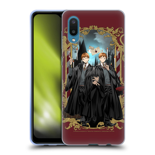 Harry Potter 25th Anniversary Anime Fred and George Weasley Soft Gel Case for Samsung Galaxy A02/M02 (2021)