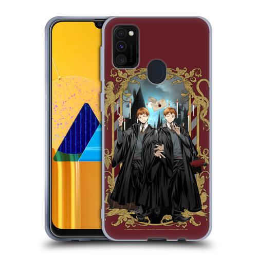 Harry Potter 25th Anniversary Anime Fred and George Weasley Soft Gel Case for Samsung Galaxy M30s (2019)/M21 (2020)