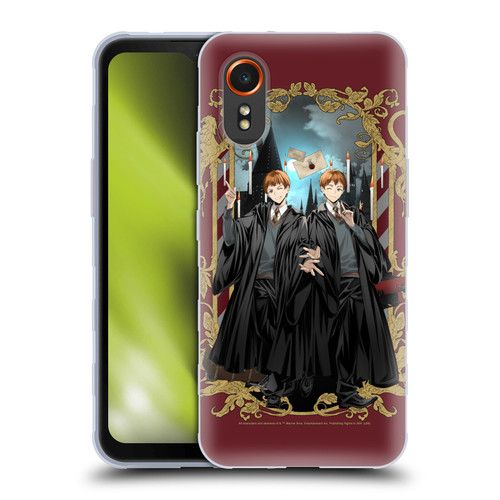 Harry Potter 25th Anniversary Anime Fred and George Weasley Soft Gel Case for Samsung Galaxy Xcover7 5G