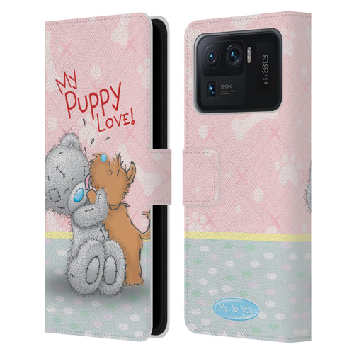 Me To You Classic Tatty Teddy Dog Pet Leather Book Wallet Case Cover For Xiaomi Mi 11 Ultra
