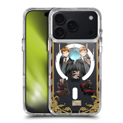 Harry Potter 25th Anniversary Anime Fred and George Weasley SHOCKPROOF BUMPER CASE COMPATIBLE WITH Apple iPhone 17 Pro & MAGSAFE