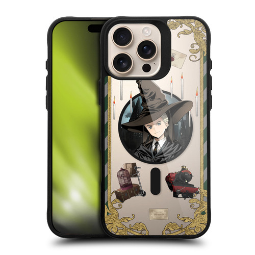 Harry Potter 25th Anniversary Anime Draco Malfoy BLACK SHOCKPROOF BUMPER CASE COMPATIBLE WITH Apple iPhone 16 Pro Max & MAGSAFE