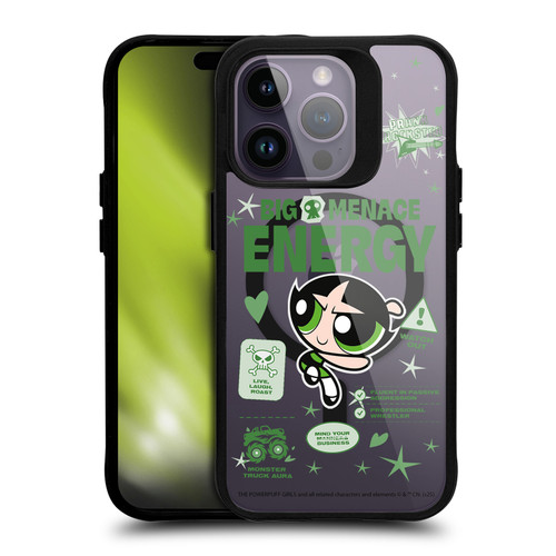 The Powerpuff Girls Character Icons Buttercup BLACK SHOCKPROOF BUMPER CASE COMPATIBLE WITH Apple iPhone 14 Pro & MAGSAFE