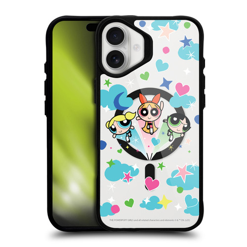 The Powerpuff Girls Character Icons Group BLACK SHOCKPROOF BUMPER CASE COMPATIBLE WITH Apple iPhone 16 Plus & MAGSAFE